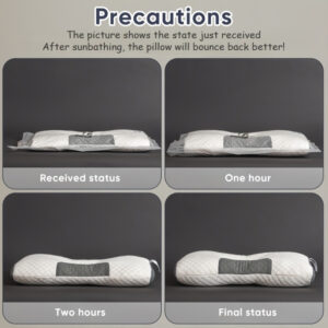 Purchase One And Receive Another at No Cost, Two Soft Woven Neck Massage Pillows for Couples - Featuring Adjustable Ergonomic, High-Quality Pillow Core, And a Removable Pillowcase for Enhanced Sleeping Comfort. - Image 13