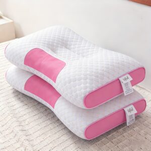 Purchase One And Receive Another at No Cost, Two Soft Woven Neck Massage Pillows for Couples - Featuring Adjustable Ergonomic, High-Quality Pillow Core, And a Removable Pillowcase for Enhanced Sleeping Comfort. - Image 3