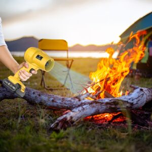 Turbo Blower, 20000RPM Electric Cordless Leaf Blower, 20V 2.0/4.0AH Battery Jet Dry Blower, High Pressure Air Blower, Jet Blower Car Dryer, Hand Held Snow Blower, Home Outdoor, Blowing Leaves And Dust, Birthday Or Holiday Gifts - Image 10